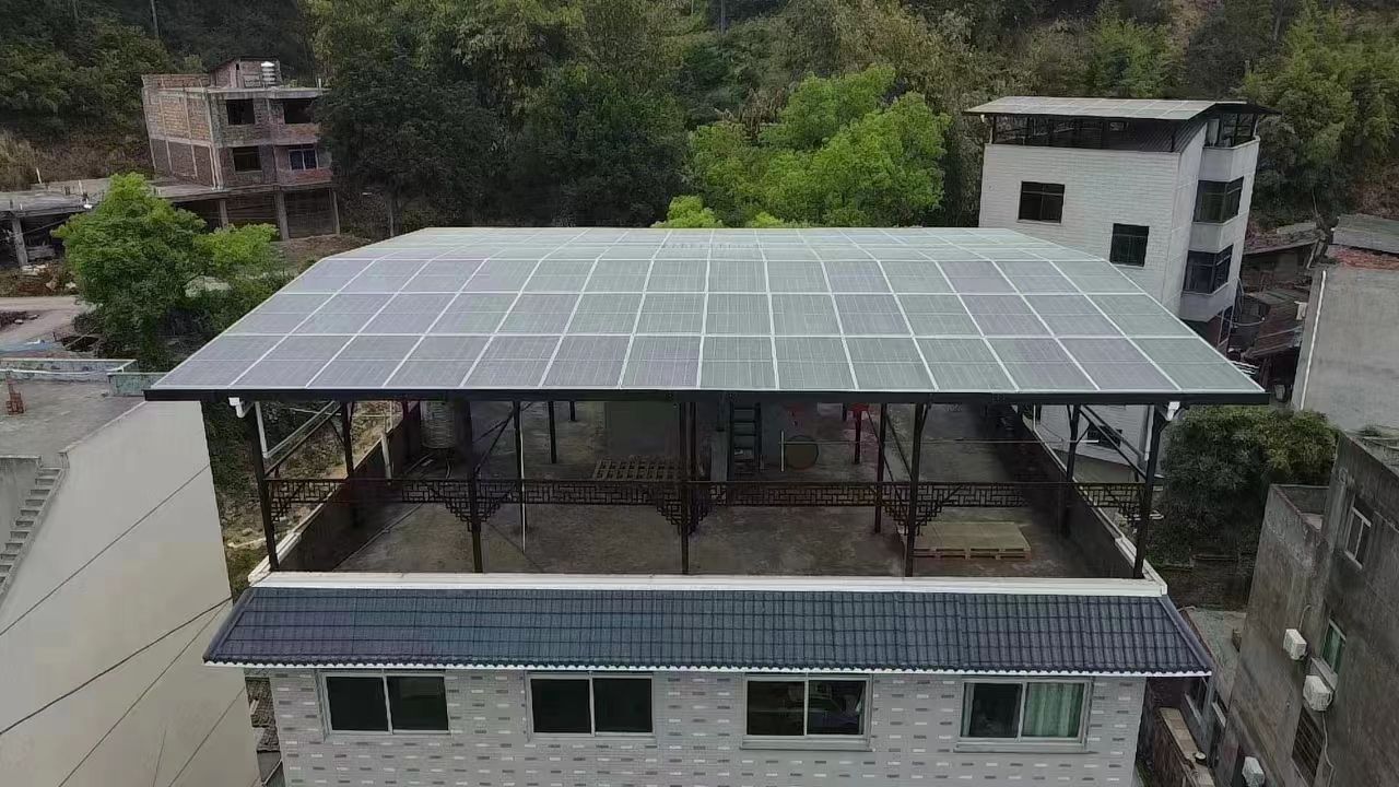 抚州15kw+10kwh自建别墅家庭光伏储能系统